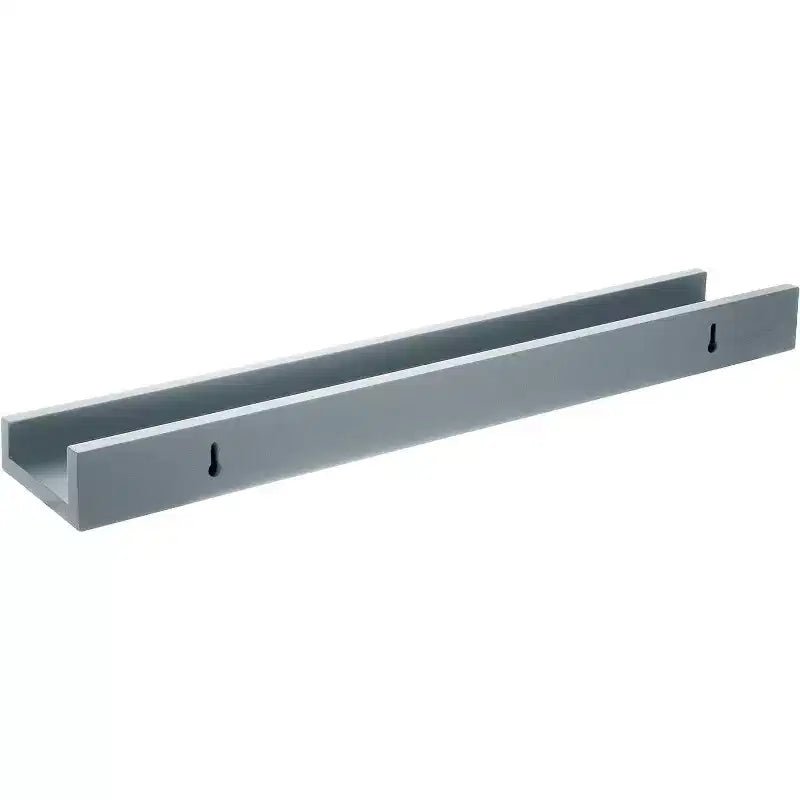 Étagère murale flottante en MDF 23"x4", gris nuage, quincaillerie de montage incluse