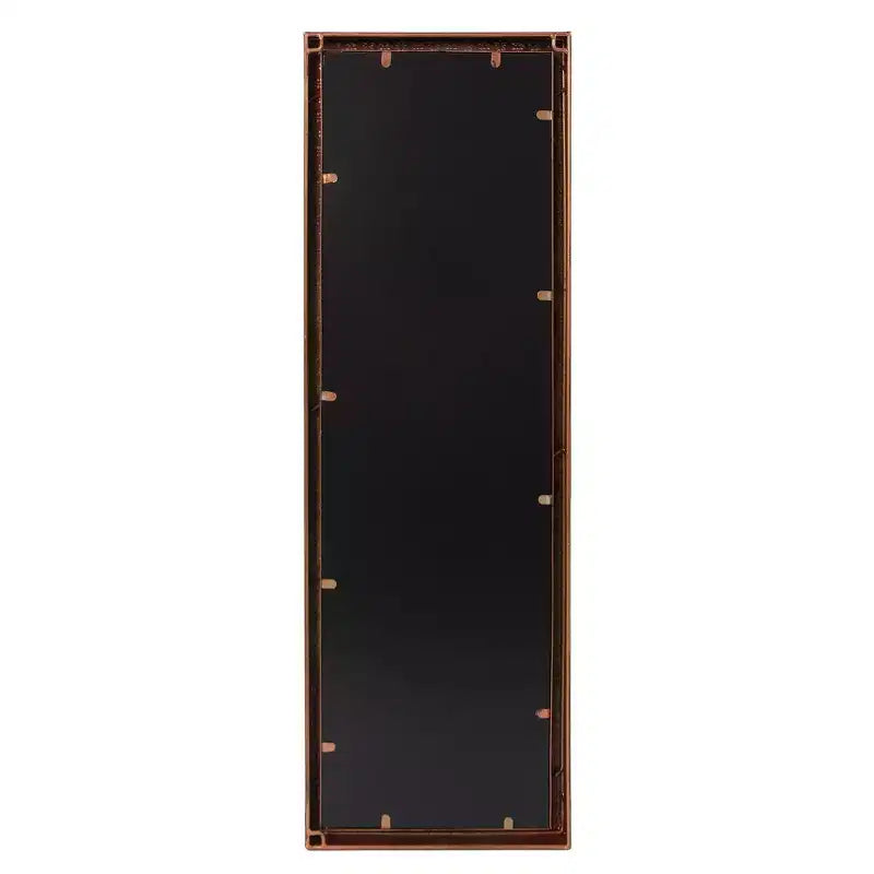 Miroir rectangulaire psyché 30x90 cm, cadre en métal bronze