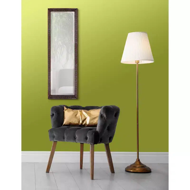 Miroir rectangulaire psyché 30x90 cm, cadre en métal bronze