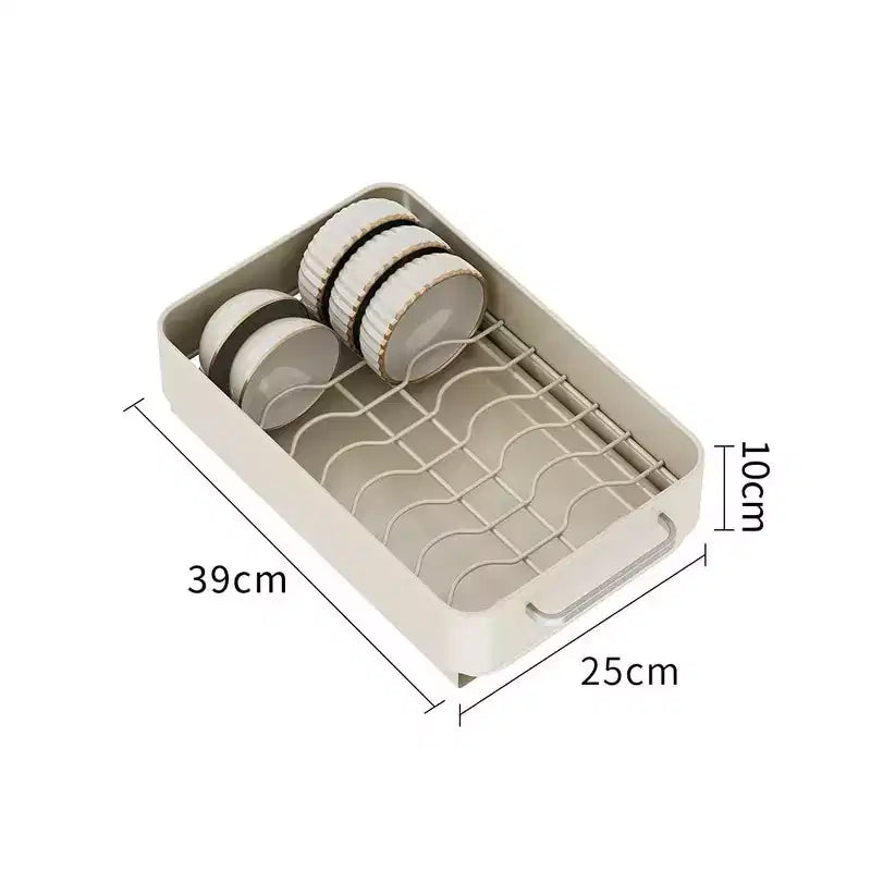 Égouttoir à vaisselle, tiroir coulissant pour armoire de cuisine, étagère de rangement coulissante en métal pour salle de bain et salon