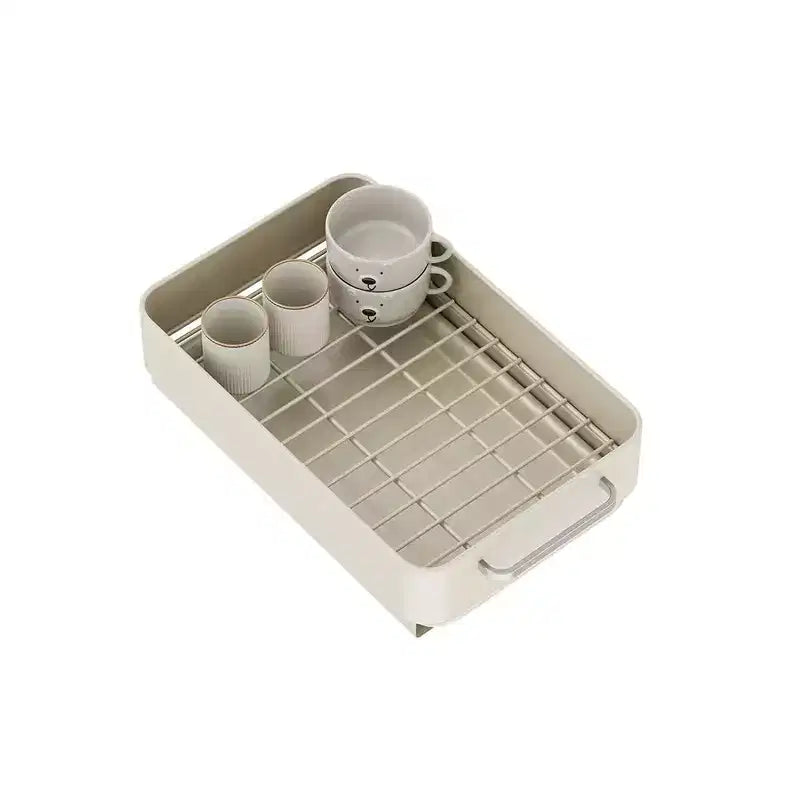 Égouttoir à vaisselle, tiroir coulissant pour armoire de cuisine, étagère de rangement coulissante en métal pour salle de bain et salon