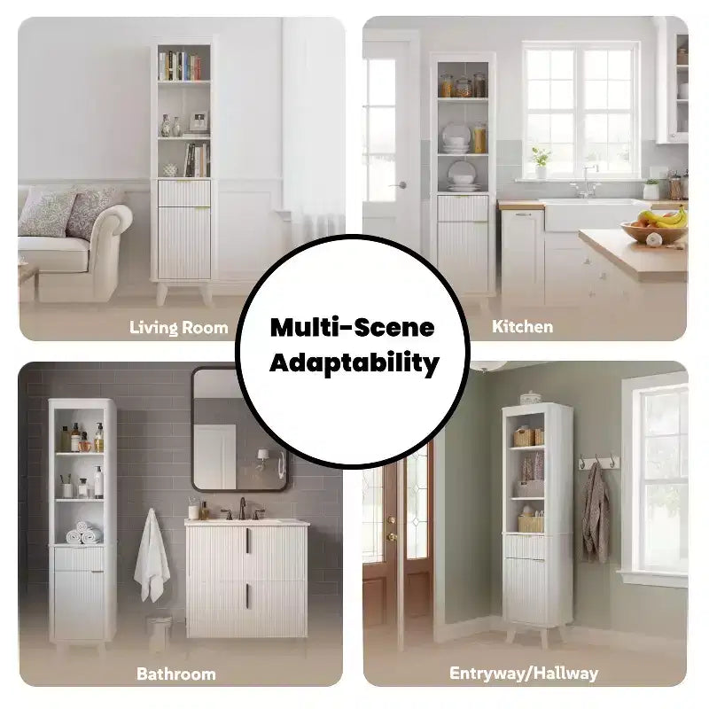 Meuble de rangement haut de salle de bain moderne avec tiroir et porte, bois
