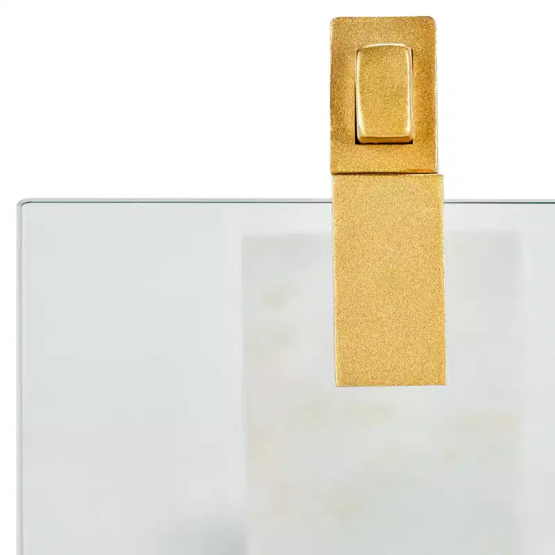 Table d'appoint avec base en marbre, blanche et dorée