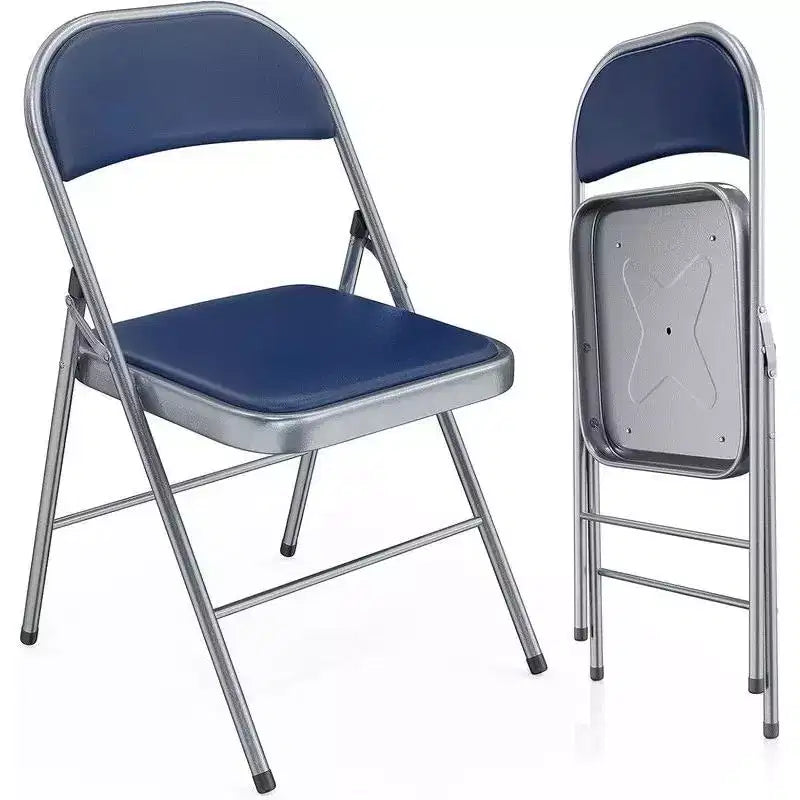 Lot de 2 chaises pliantes avec sièges rembourrés