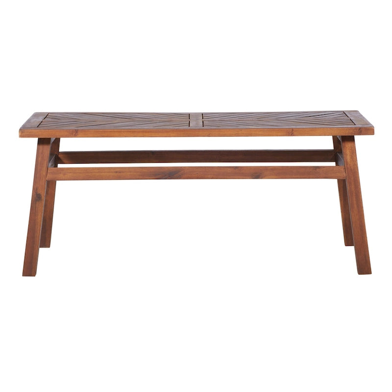 Table basse chevron en bois d'acacia Elephant Point Middlebrook
