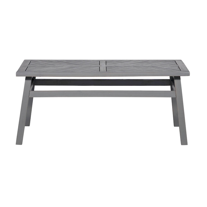Table basse chevron en bois d'acacia Elephant Point Middlebrook