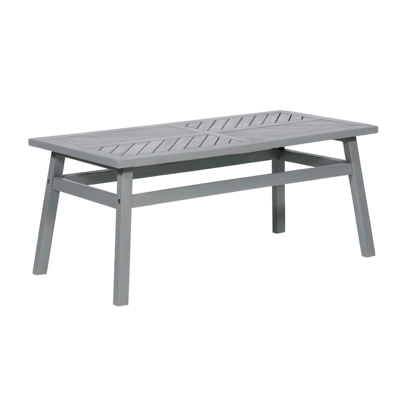 Table basse chevron en bois d'acacia Elephant Point Middlebrook