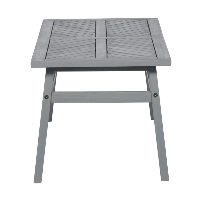 Table basse chevron en bois d'acacia Elephant Point Middlebrook
