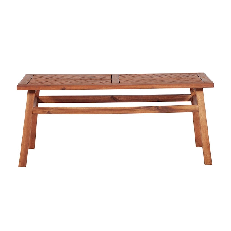 Table basse chevron en bois d'acacia Elephant Point Middlebrook