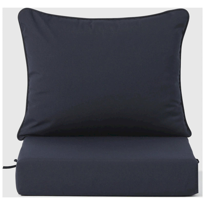 Polytrends Birchwood Canapé d'extérieur 3 places avec coussins en HDPE tout temps, noir