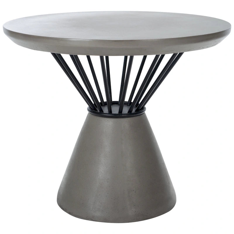 SAFAVIEH Outdoor Living Darien Table Basse en Béton - 24W x 24D x 20H