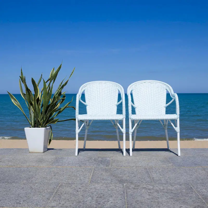 Fauteuil californien SAFAVIEH (Lot de 2) - 23W x 25D x 36H