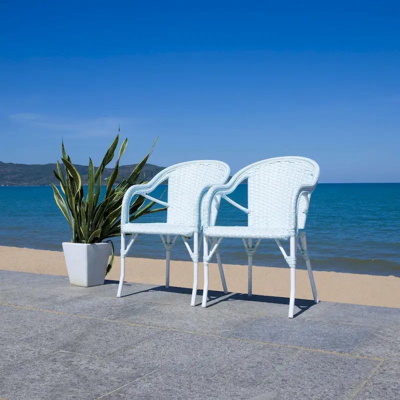 Fauteuil californien SAFAVIEH (Lot de 2) - 23W x 25D x 36H