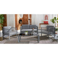SAFAVIEH Outdoor Holyoke 4-Piece Living Set - 49W x 25D x 28H