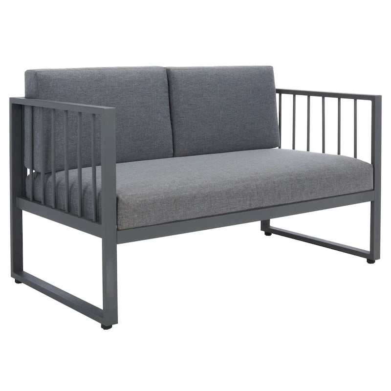 SAFAVIEH Ensemble de salon d'extérieur Holyoke 4 pièces - 49L x 25P x 28H