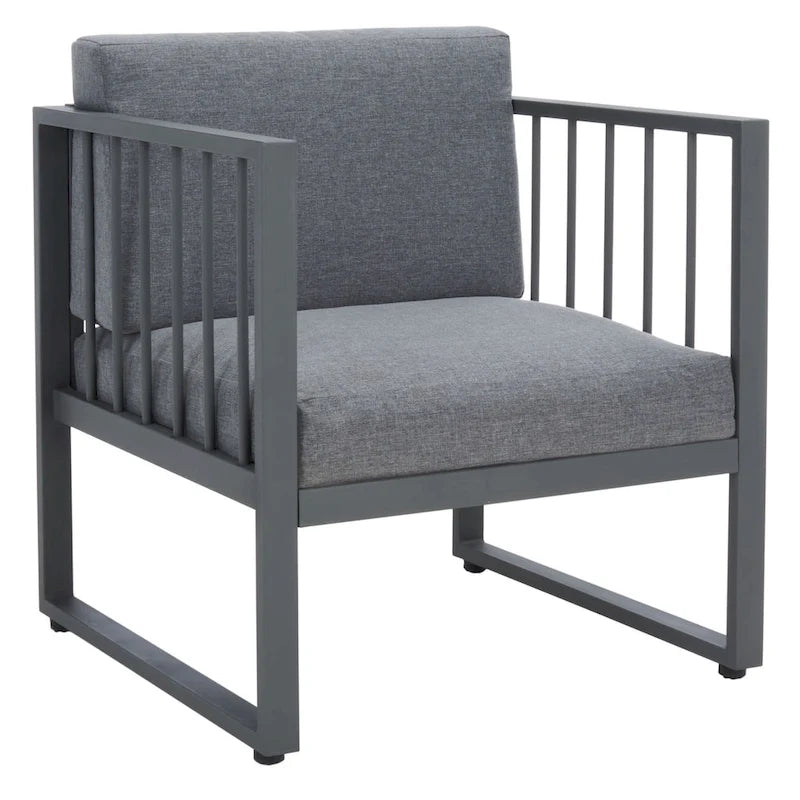 SAFAVIEH Ensemble de salon d'extérieur Holyoke 4 pièces - 49L x 25P x 28H