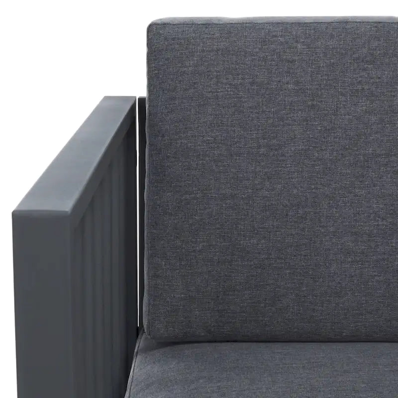 SAFAVIEH Ensemble de salon d'extérieur Holyoke 4 pièces - 49L x 25P x 28H