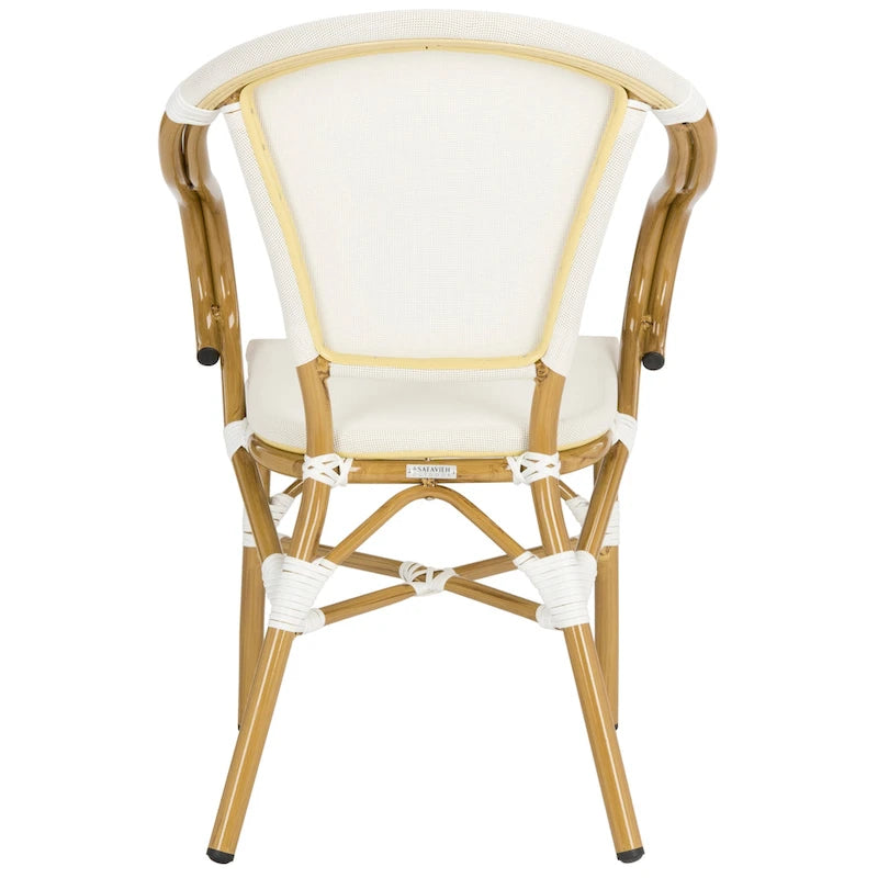 Chaise de salle à manger empilable Safavieh Karine, beige (lot de 2) – 55,8 cm (L) x 58,4 cm (P) x 83,8 cm (H)