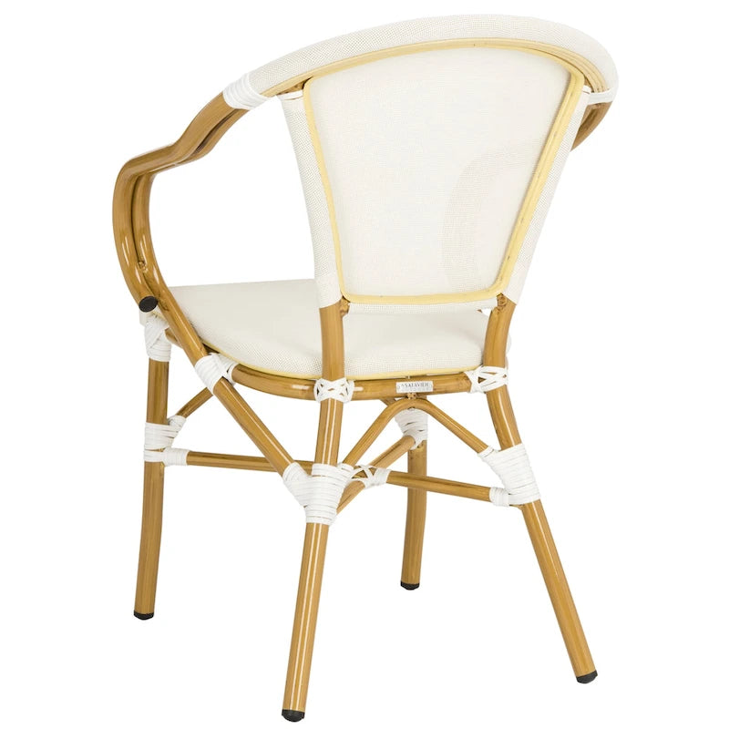 Chaise de salle à manger empilable Safavieh Karine, beige (lot de 2) – 55,8 cm (L) x 58,4 cm (P) x 83,8 cm (H)