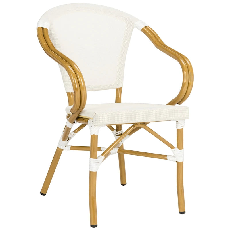 Chaise de salle à manger empilable Safavieh Karine, beige (lot de 2) – 55,8 cm (L) x 58,4 cm (P) x 83,8 cm (H)