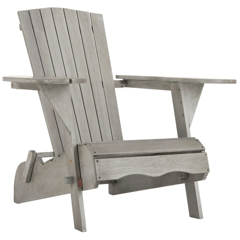 SAFAVIEH Chaise Adirondack Breetel d'extérieur (lot de 2) - 34 larg. x 34 prof. x 34 haut.