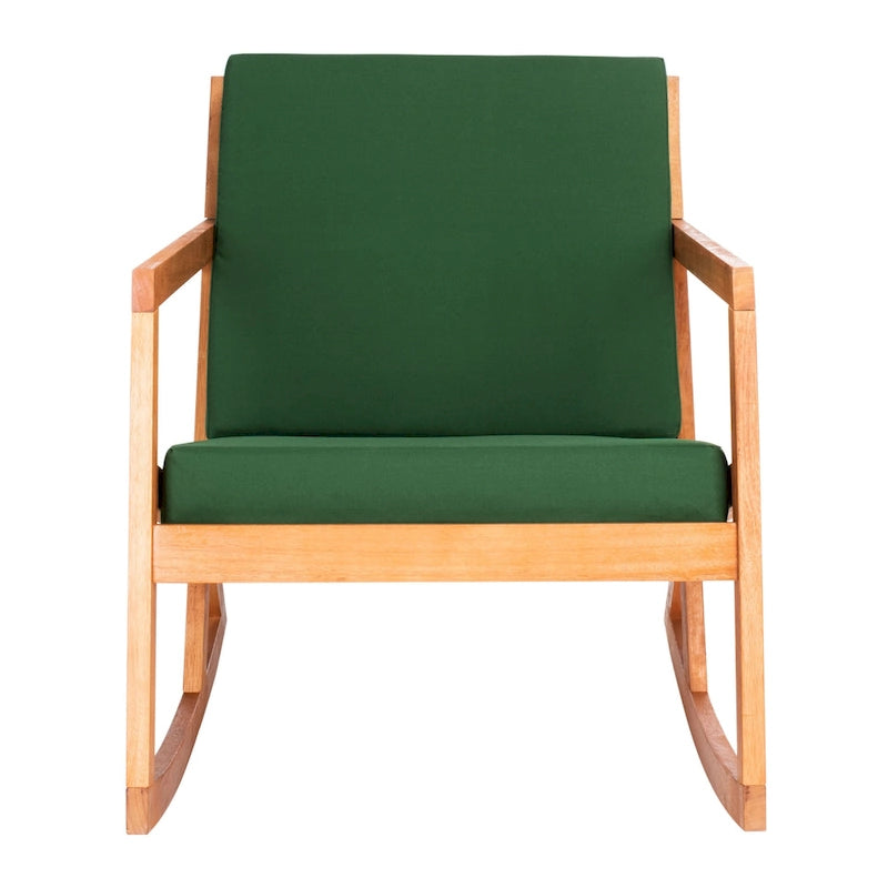 SAFAVIEH Rocking Chair d'extérieur Vernon avec Coussin - 26L x 38P x 31H