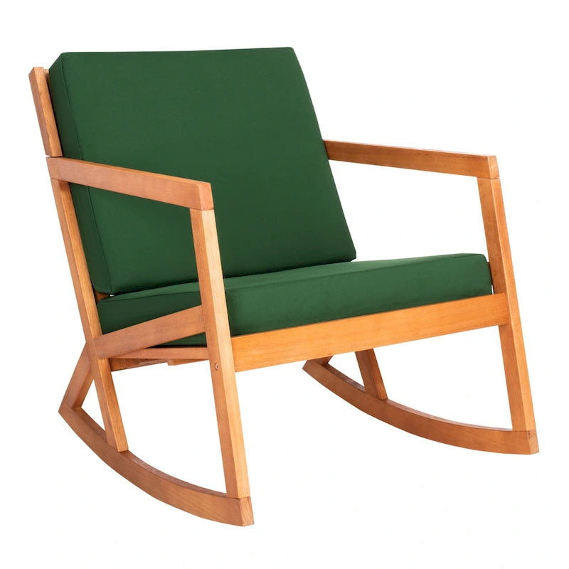 SAFAVIEH Rocking Chair d'extérieur Vernon avec Coussin - 26L x 38P x 31H