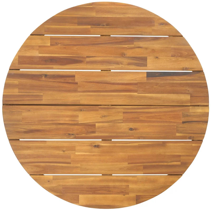 SAFAVIEH Outdoor Living Leo Table Basse Ronde en Bois Massif - 39 larg. x 39 prof. x 15 haut.