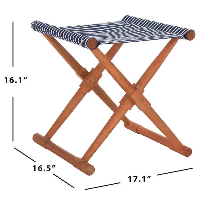 SAFAVIEH Tabouret d'extérieur Breanne Petite (Lot de 2) - 17 larg. x 17 prof. x 16 haut.