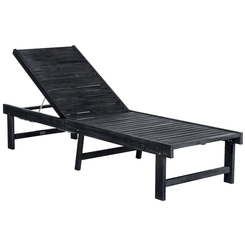 SAFAVIEH Outdoor Living Inglewood Chaise longue avec coussin - 24W x 75D x 15H