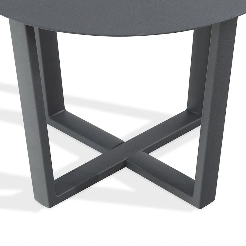 Table d'appoint d'extérieur en aluminium pour patio