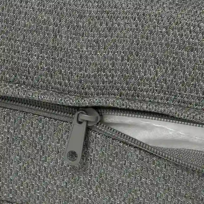 Polytrends Sectionnel de patio sans fin 5 pièces avec cadre gris et sièges profonds