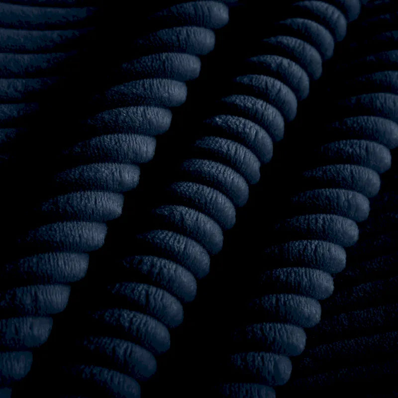 Fauteuil une place en velours côtelé avec coussin lombaire