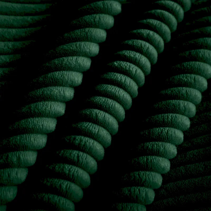 Fauteuil une place en velours côtelé avec coussin lombaire