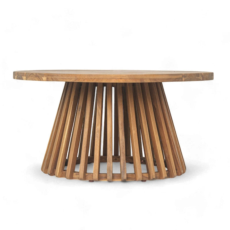 Christopher Knight Home - Ensemble mobilier de patio lit de repos 3 places Claremont + table en bois d'acacia