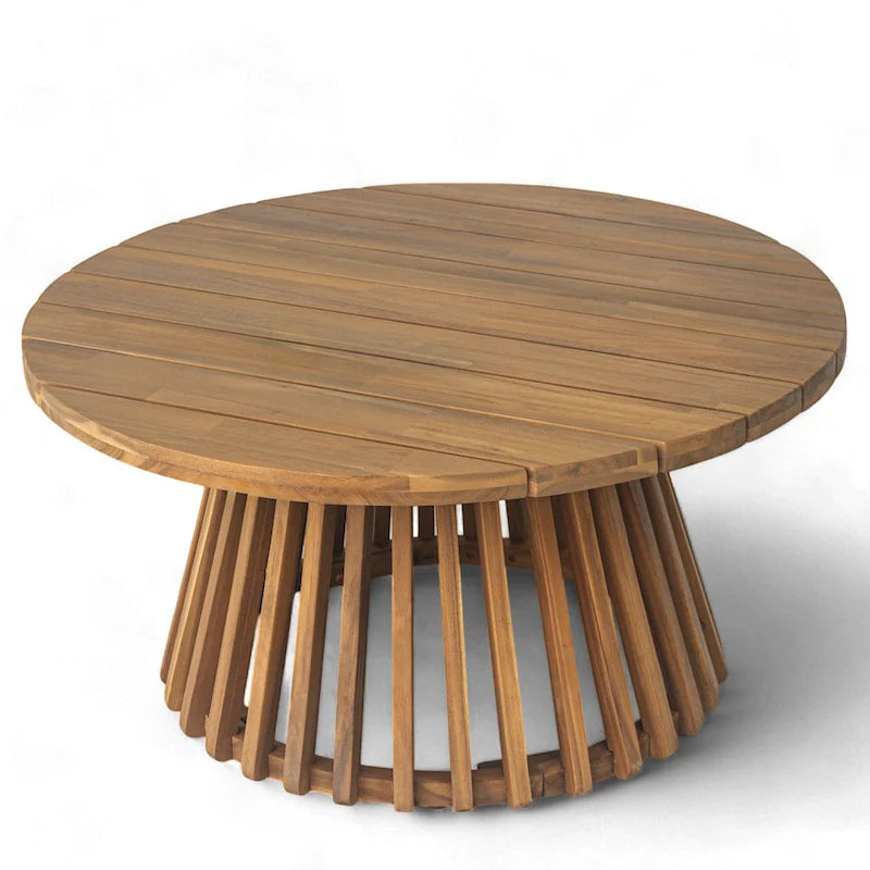 Christopher Knight Home - Ensemble mobilier de patio lit de repos 3 places Claremont + table en bois d'acacia