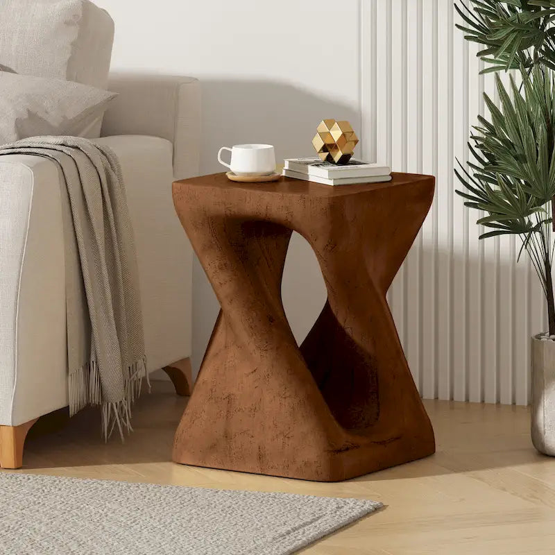 Christopher Knight Home - Table d'appoint en grain de bois torsadé Stella