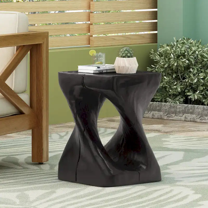 Christopher Knight Home - Table d'appoint en grain de bois torsadé Stella