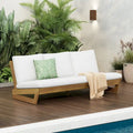 Christopher Knight Home - Sherwood Acacia Outdoor 3 Seat Patio Sofa with Cushions