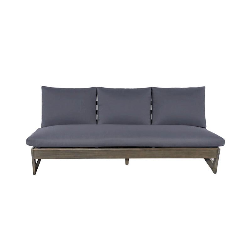 Christopher Knight Home - Canapé de jardin Sherwood en acacia à 3 places avec coussins