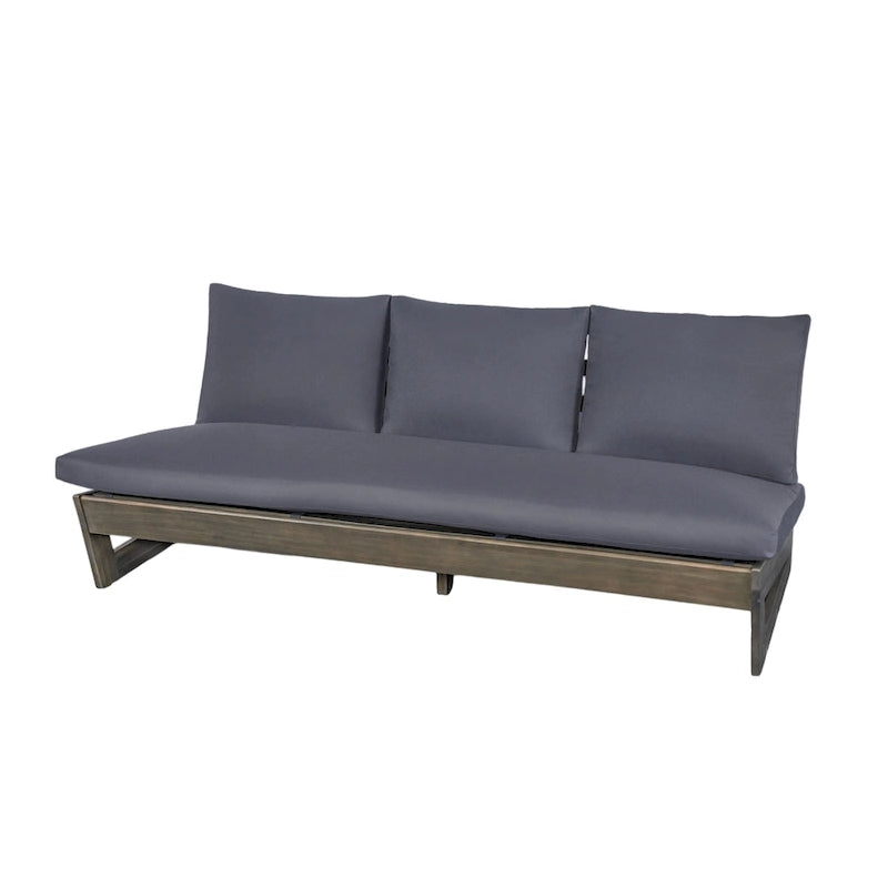 Christopher Knight Home - Canapé de jardin Sherwood en acacia à 3 places avec coussins
