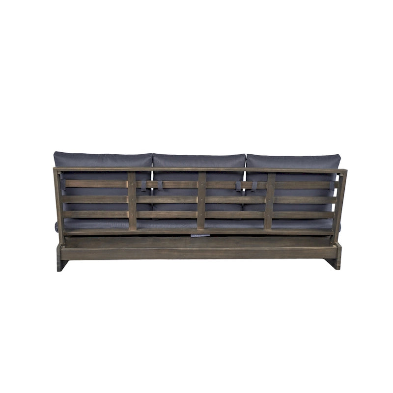 Christopher Knight Home - Canapé de jardin Sherwood en acacia à 3 places avec coussins