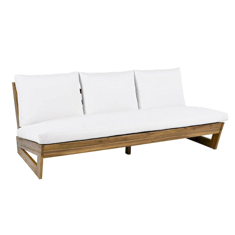 Christopher Knight Home - Canapé de jardin Sherwood en acacia à 3 places avec coussins