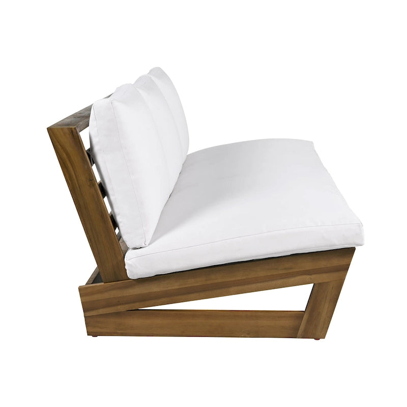 Christopher Knight Home - Canapé de jardin Sherwood en acacia à 3 places avec coussins