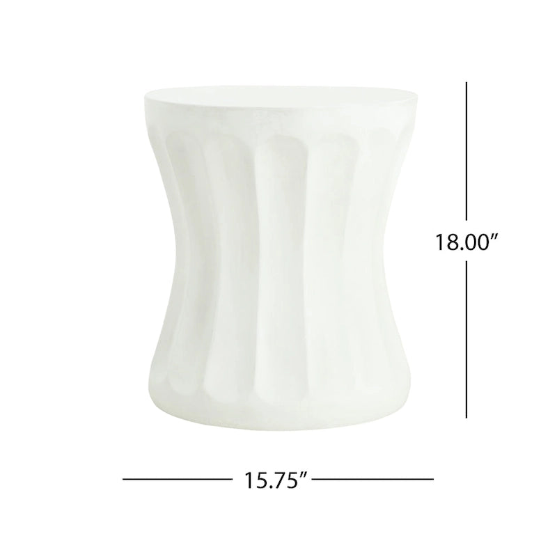 Table d'appoint cylindrique moderne d'intérieur/extérieur Christopher Knight Home