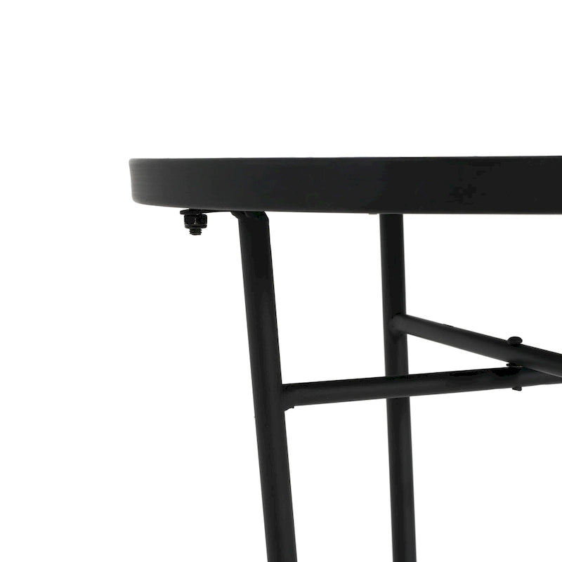 Christopher Knight Home - Table d'appoint d'extérieur Camille en carreaux de céramique et fer, style campagnard français