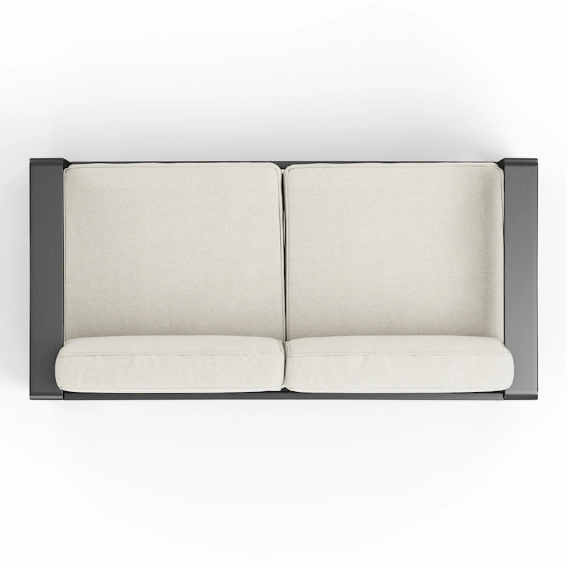 Causeuse d'extérieur en aluminium Maya Bay avec coussins par Christopher Knight Home