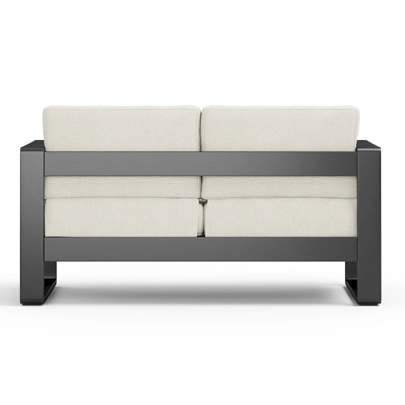 Causeuse d'extérieur en aluminium Maya Bay avec coussins par Christopher Knight Home