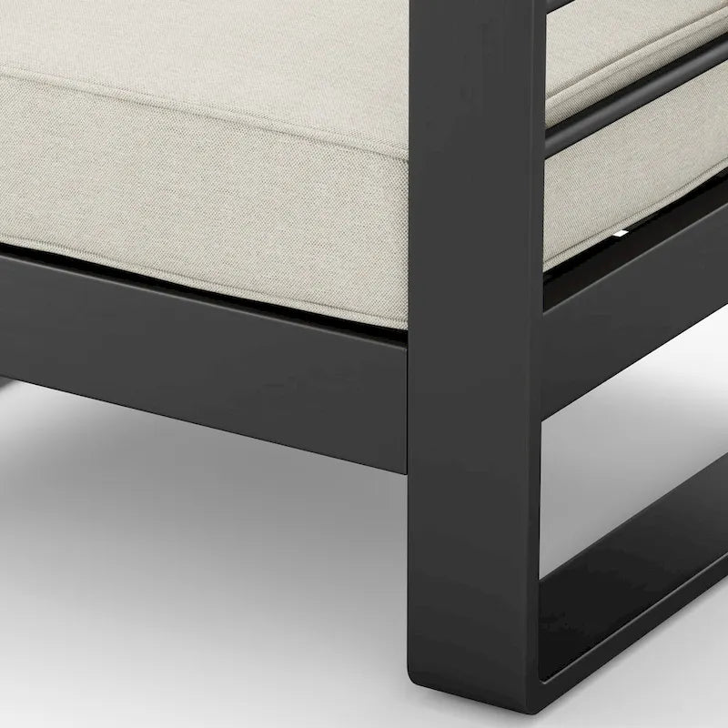 Causeuse d'extérieur en aluminium Maya Bay avec coussins par Christopher Knight Home
