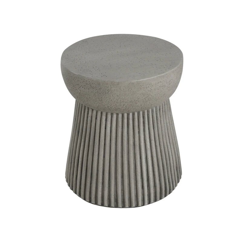 Christopher Knight Home - Table d'appoint d'extérieur en travertin et béton Isabella